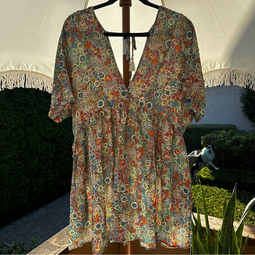 O’Neill ROSEMARY MACAW TROPICAL SHORT SLEEVE DRESS